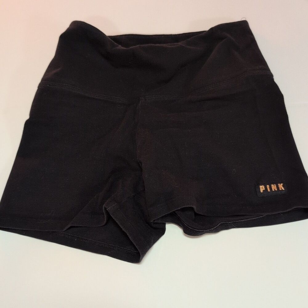 Y2K PINK Victoria's Secret Black Velour Lounge Sleep Shorts XS‎ Vintage Soft